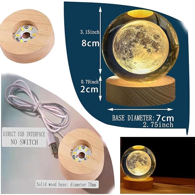 3D Crystal Ball Light