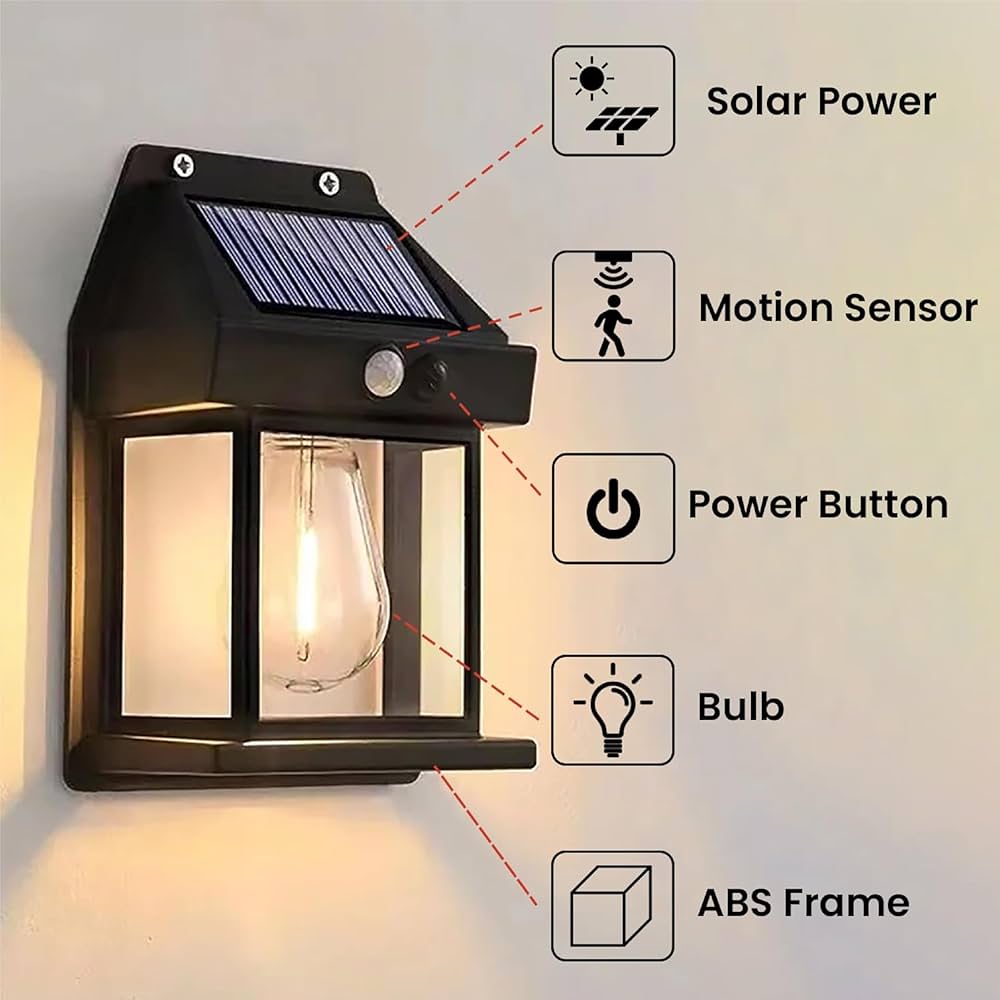 Solar Wall Light Motion Sensor