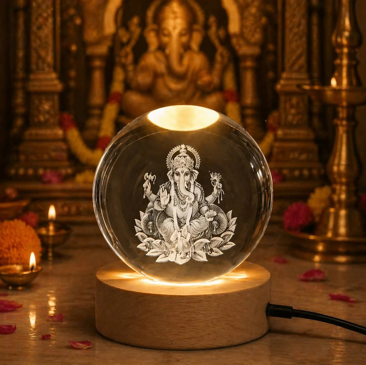 3D Crystal Ball Light